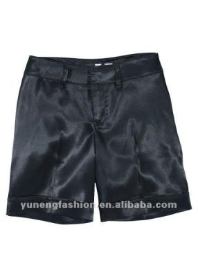 China Durable Ladies Satin Shorts Shiny Polyester Elastane Shorts Womens Casual Shorts for sale