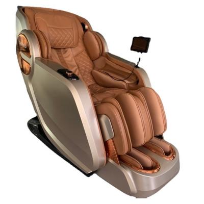 China Manual-wired control by massage airbag heat compress heat compress PU Shiatsu 4D luxury leather electric fullbody weightless lounger for sale