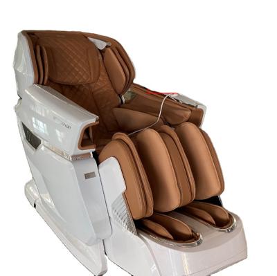 China Hot Sale Luxury Weightlessness System Intelligence 4D Massage Chair Brown / White for sale