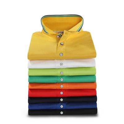 China Meninos T-Shirt & polo camisas customize homme polo t-shirt for men black and blue en cotton turn-down collar knitted spring t-shirts polo shirt for sale