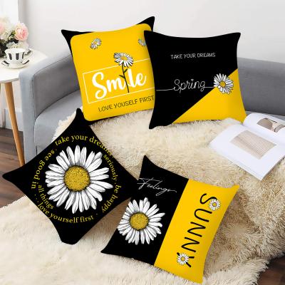 China Soft Anti-bacteria Decor Cushion Cover Case For Sofa Bedroom Car Perfume Bottles Pillowcase Tile Covers Printed Pillow Cover for sale