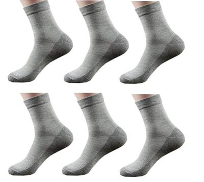 China Free Sample Breathable Unisex Sports Sock Men Compression Sublimation Socks Black Gray Elastic Mesh Cotton Sock for sale