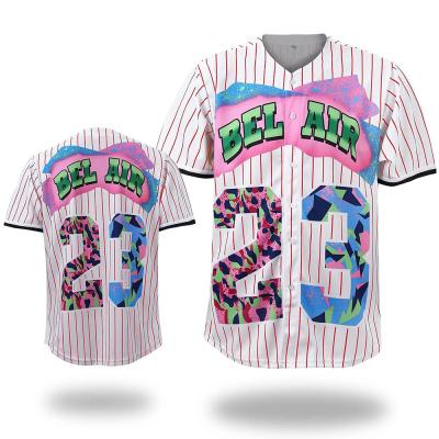 China Wholesale Custom Antibacterial CheapTeam Name Baseball Uniforms Sublimated Breathable Blank Shirts Baseball Tank Top for sale