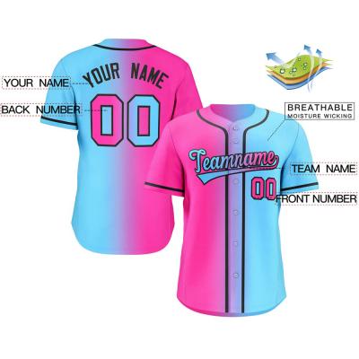 China Customize Antibacterial Embroidered Baseball Wear Shirts Sublimated Quick Dry Sports Shirts Wear Uniform Baseball Tank Top for sale