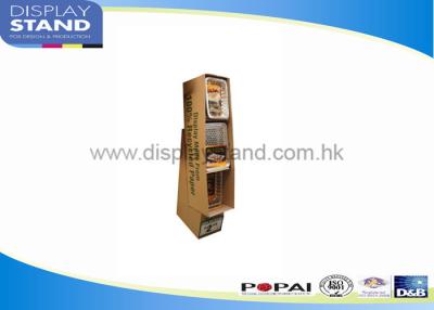 China Glossy PP Corrugated Cardboard Retail Display Stands For Supermarket for sale