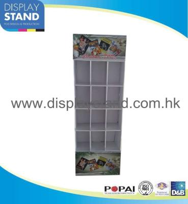 China Floor CD Stand Cardboard Display Stands with Pockets For Music CD Disks for sale