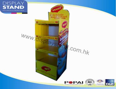 China Food POP Cardboard Displays Stands , Hollow Plastic Plate Material Display for sale