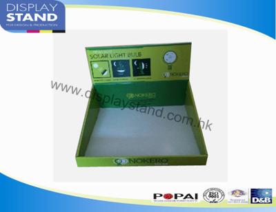 China Custom Green Cardboard Light Bulb Display for Store / Shop / Chain for sale