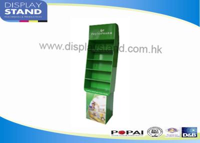 China Shelf Cardboard Display Stand with CMYK Printing for Advertising / Promition for sale