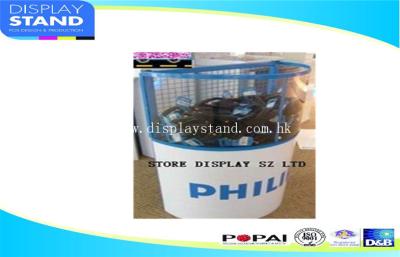 China Bucket design recyclable retail cardboard Pallet Display ,dumo bin for store for sale