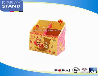 China Brochures Cardboard Countertop Displays , Pen Stand Showcase Stationery Holder for sale