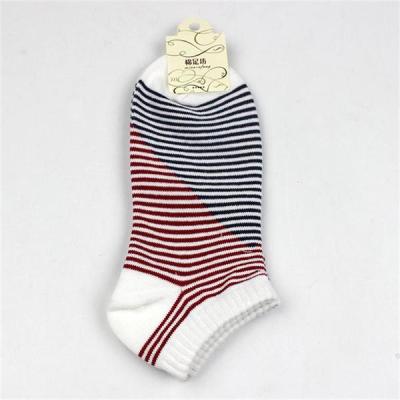 China Fashion striped ankle socks for men for sale