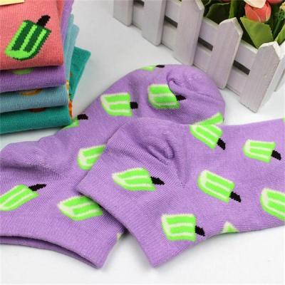 China Colorful design ankle socks for women for sale