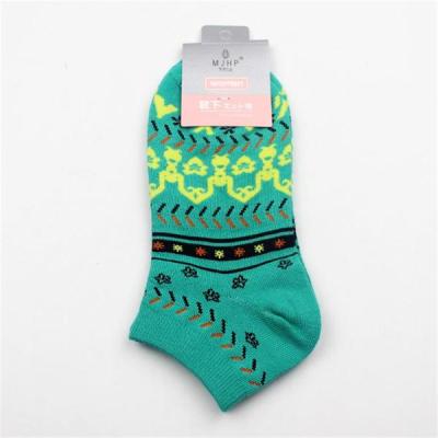 China Colorful design summer ship socks for women for sale