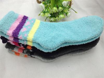 China 2015 Hot selling jacquard thick women's sleeping socks in high warmth for sale