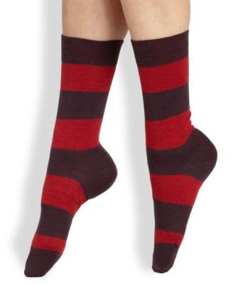 China Wholesale Wool Mid-calf Striped Dress Socks For Men for sale