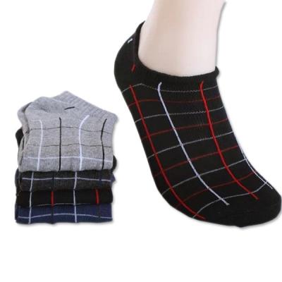 China Wholesale gentle crew checked design summer leisure breathable no show socks for men for sale