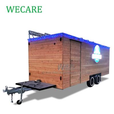 China Classic Fast Food Trucks Commercial Street Ice Cream Food Supply Mobile Square Trailer For Sale for sale