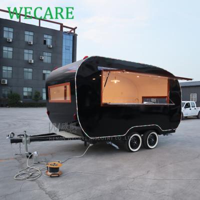 China Mobile Vegetable Processing Plant Wecare Street Fast Food Truck Bar Trailers Coffee Caravan for sale