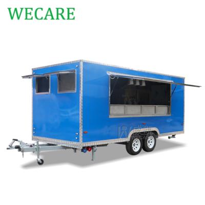 China Mobile Frying Oil Factory Wecare Food Cart Food Van Outdoor Kitchen Fast Food Truck With Cooking Equipment For Sale for sale