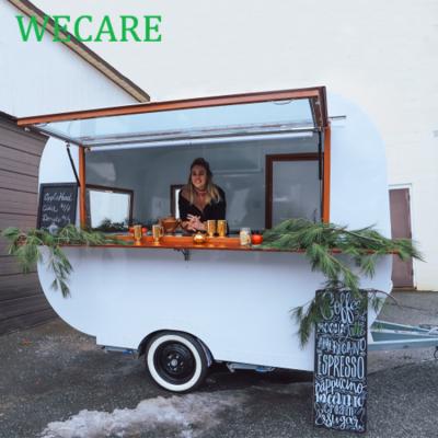 China Mobile Winery Wecare EEC Valid Street Fast Food Trailer Coffee Ice Cream Truck Kiosk Food Cart For Sale for sale