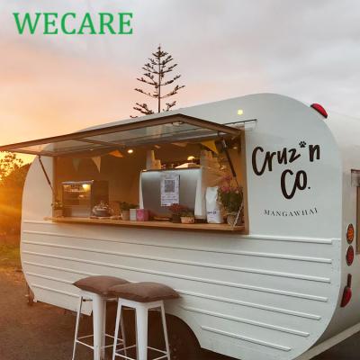 China Mobile vegetable processing plant Wecare fast food truck coffee caravan cart pizza trailer foodtruck for sale Europe for sale