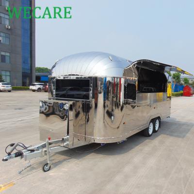 China Wecare stainless steel commercial mobile catering food trucks used fast food catering truck for sale