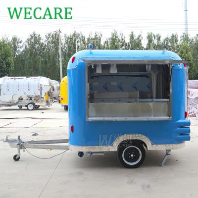 China Wecare Mobile Trailer Coffee Truck Food Cart 250*210*210cm Vegetable Processing Plant Mini Food Trucks Ice Cream for sale