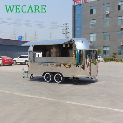 China China Manufacturer Street Cafe Commercial Mini Airstream Mobile Fryer Food Cart for sale