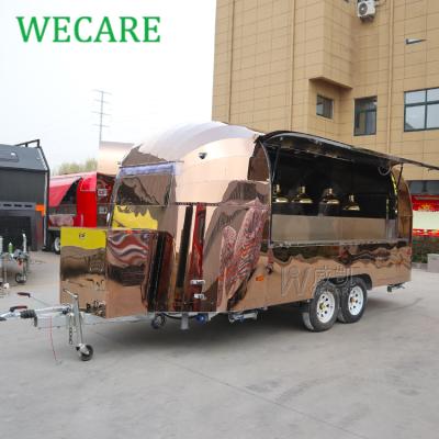 China Fully-functional Wecare commercial food supply truck with full kitchen mobile food cart food trailer with DOT/EEC certificate for sale