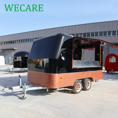 China Bakery Wecare CE Certified Retro Food Truck Caravan Trailer Fast Food Trailer for sale