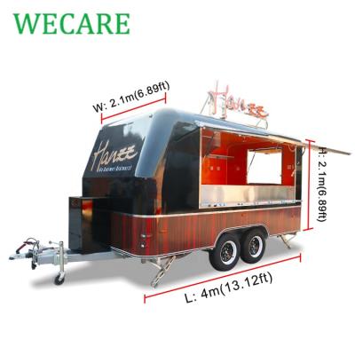 China High Quality Custom Made Bakery Wecare Food Trailer Airstream Food Truck for sale