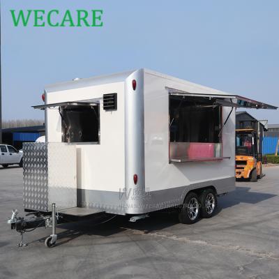 China China Custom Retro Pizza Truck Food Commercial Mobile Food Cart Catering Trailer for sale