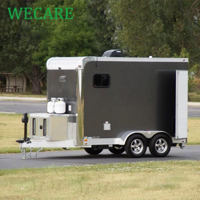 China Mobile Truck Trailer Wecare Community Pet Bathroom Puppy Grooming Pet Trailer for sale