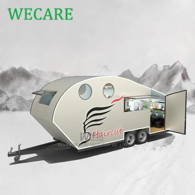 China Mobile Barber Trailer Mobile Food Salon Trailer Commercial Supply Barber Shop for sale