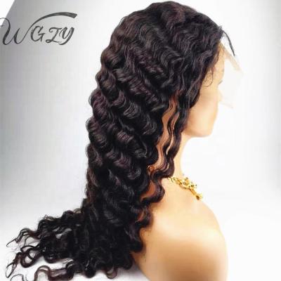 China Wholesale Deep Wave Deep Wave Full Lace Wig Unprocessed Virgin Hair Pelucas Humanas for sale