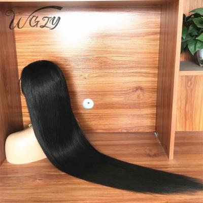 China High Quality Wholesale Price 150% Density Silky Straight Hair 36Inch Full Lace Wig Long Wave With Baby Hair for sale