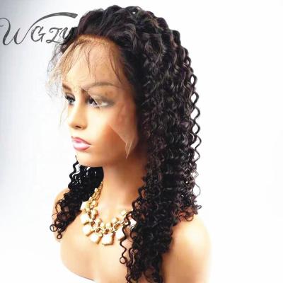 China With wig drop shipping 150% density glueless black long wavy wig, ladies hair deep wave curly wig for black women for sale