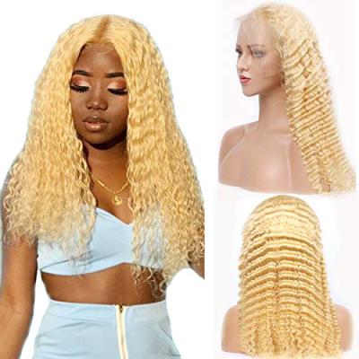 China Dropshipping Bob Wig 4x4 5x5 13x4 Blonde Brazilian Hair Lace Frontal Wig Color 613# Color 613# for sale