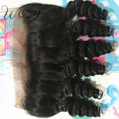 China High Quality LOOSE WAVE 360 Headband Virgin Virgin Cuticle Aligned Brazilian Hair Wig for sale