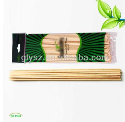 China Round 200*3.0mm eco-friendly bamboo sticks/skewers easily cleaned with compept price for sale