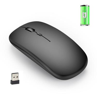 China 3D HXSJ-M80 10 Meters 2.4 GHz Slim Rechargeable Wireless Mouse for sale