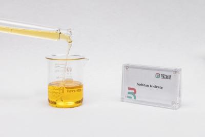 China Sorbitan Trioleate C60h108o8 HLB Value 1.8 Pale-Yellow Viscous Liquid Soluble in mineral and vegetable oil for sale