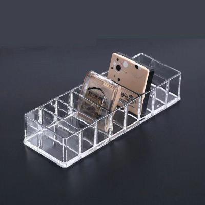 China Viable Acrylic Eyeshadow Makeup Organizer 8 Slot Cosmetic Makeup Accessories Organizer Organizer Bars for sale