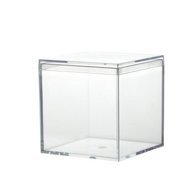 China Dropshipping Eco-friendly Small Acrylic Storage Boxes Candy Box With Lid Clear Acrylic Candy Boxes for sale