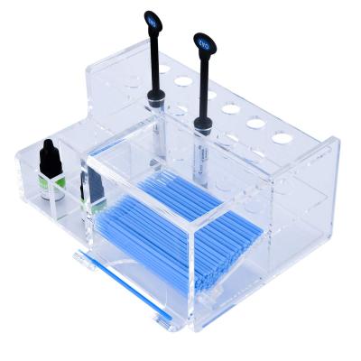 China New Viable Multifunctional Adhesive Syringe Ddental Clear Acrylic Organizer for sale