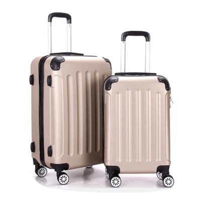 China Long-distance Travel Wholesale Custom ABS 20/24/28 Suitcase sets 3 pcs Trolley Pull Rod box With 4 weel Trolly Bag Luggage for sale