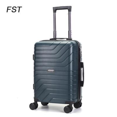 China Travel Factory Low Price Long Distance Travel Bags Maletas PP Luggage Set Trolley PP Business Hard Shell Suitcase for sale