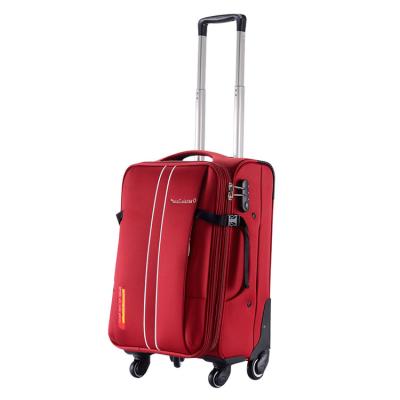 China 2021 Vacation Custume Design Briefcase A Wheels Luggage Red Leather Set Soft Suitcase Trolley Bag for sale