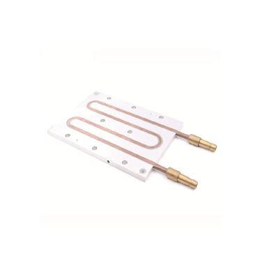 China Heater Parts New Energy GPU Aluminum Copper Pipe Water Cooling Block for sale